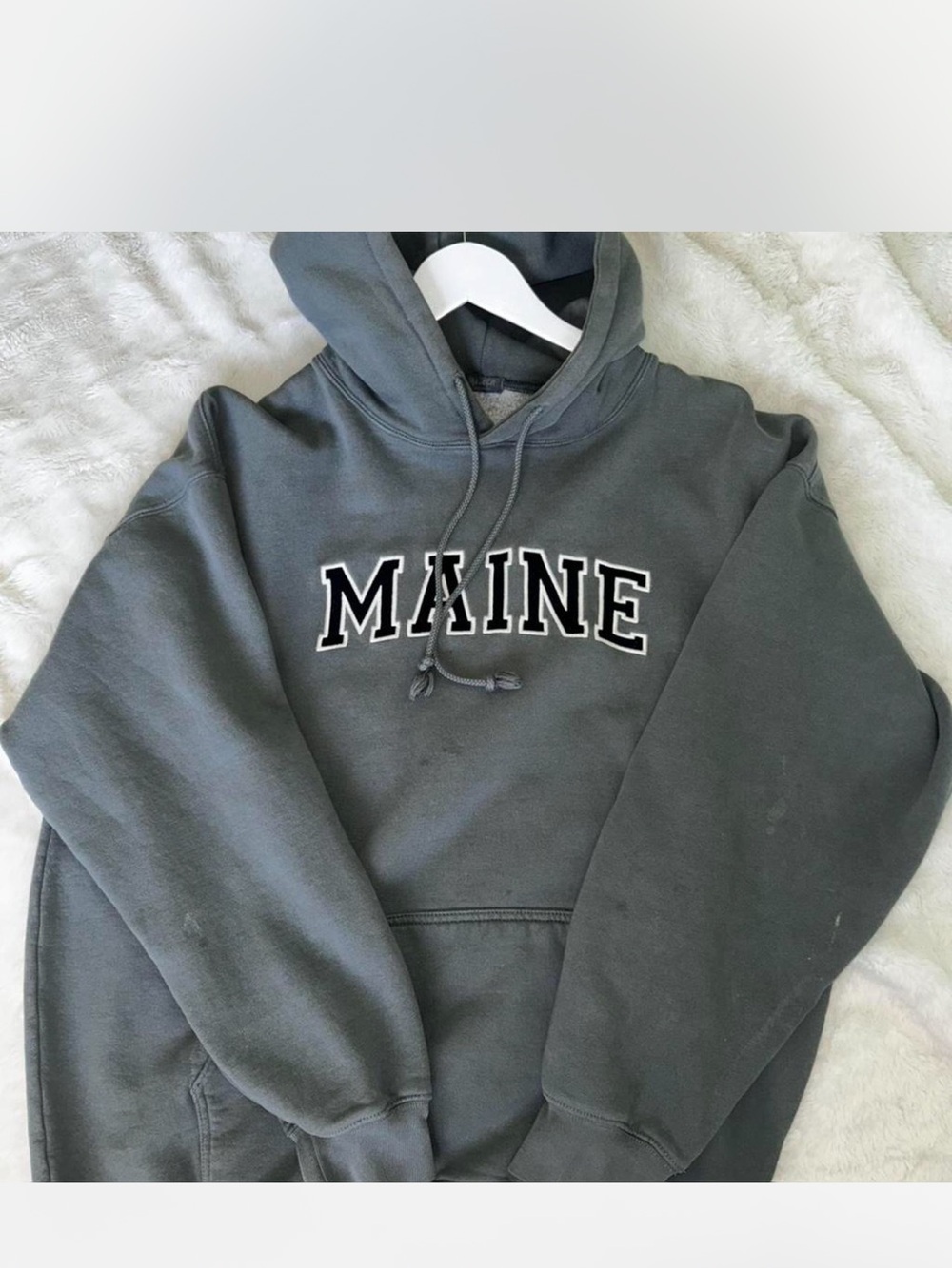 Brandy Melville Crewneck Hoodie - Charcoal Gray